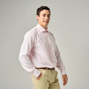 Camisa Verna rosa tramado